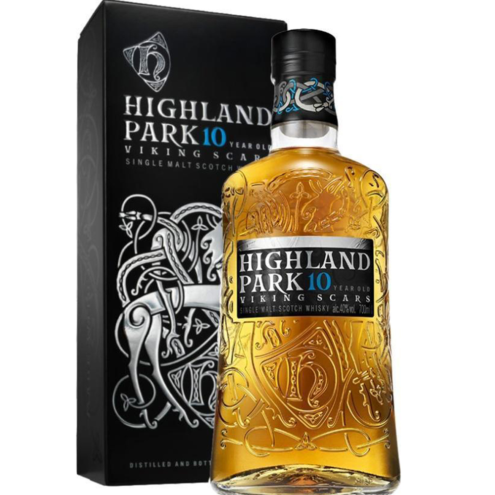 Highland Park 10 y.o. Viking Scars Torbato Single Malt Scotch Whisky Highlands Bt. Cl.70