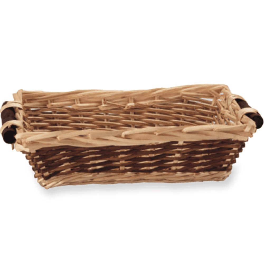 Cesto Legno Rettangolare Piccolo (da30a40 cm circa) Vari Tipi Bia.