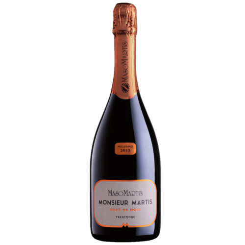 Vino Spumante Rosato Maso Martis Trento DOC Bio Monsieur Martis Rose' de Noir Brut Millesimato Bt. Cl.75 - NH