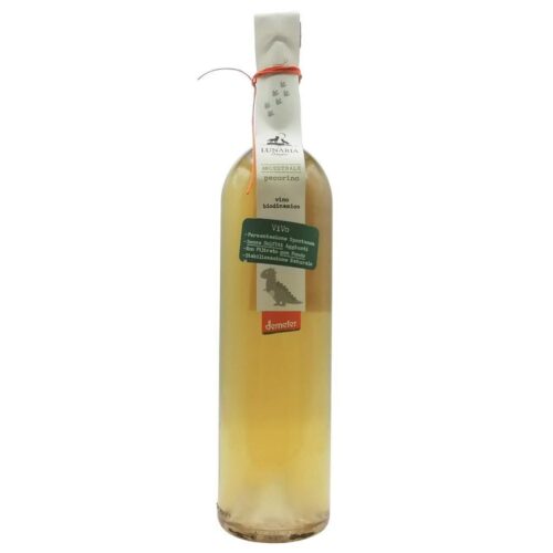 Vino Bianco Lunaria Ancestrale Pecorino Terre di Chieti Igp Biologico Biodinamico Senza Solfiti Agg. Vegano Col Fondo Bt. Cl.75