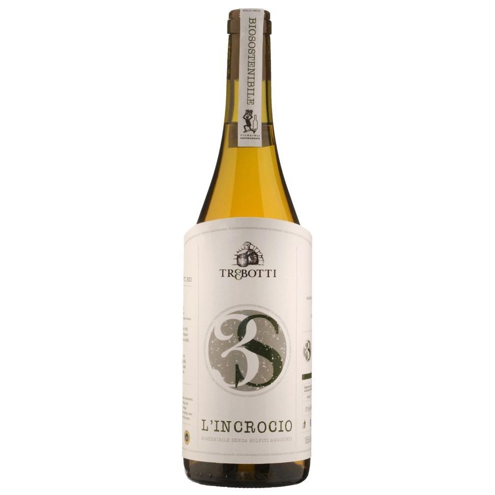 Trebotti 3S L'Incrocio Manzoni Bianco Igp Lazio Vino Biologico Vegano Senza Solfiti Aggiunti Bt. Cl.75