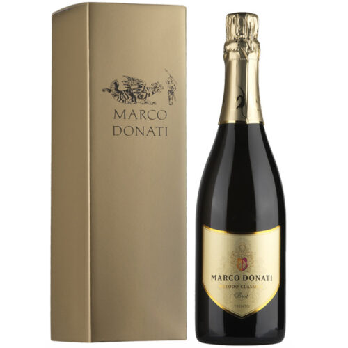 M. Donati Metodo Classico Trento Doc Brut Vino Spumante Bianco Magnum Bt. Lt.1,5 con Astuccio in Cartone