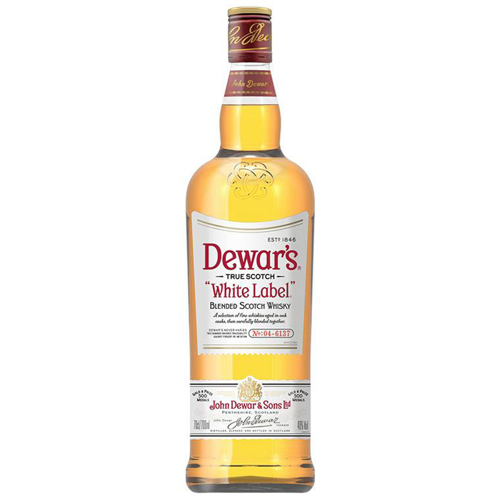 Dewar's White Label Blended Scotch Whisky Highlands Bt. Cl.70