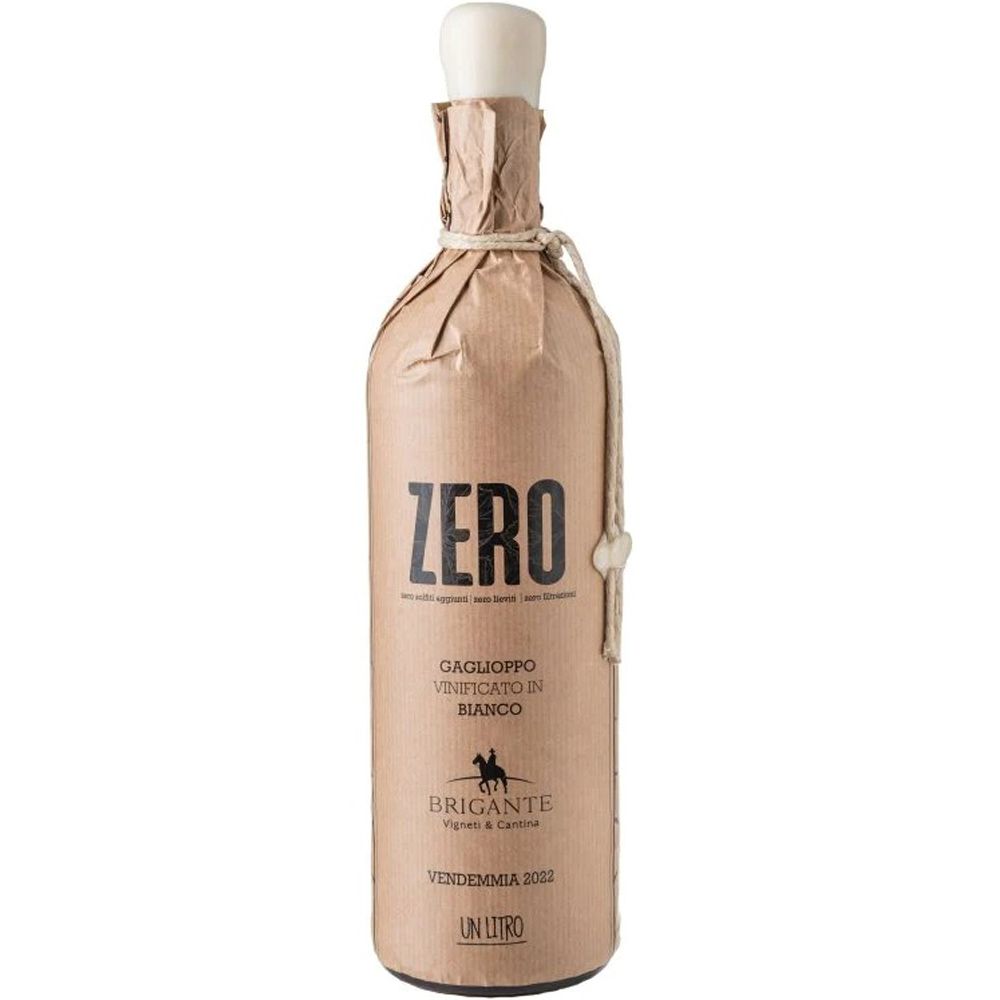 Brigante Zero Bianco Gaglioppo Vino Biologico Senza Solfiti Aggiunti Bt. Lt.1