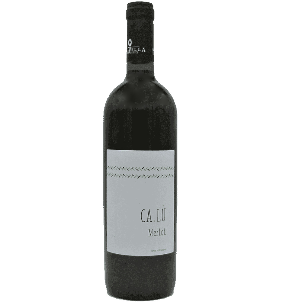 Paravella Ca.Lu Merlot Provincia di Pavia Igt Vino Rosso Senza Solfiti Aggiunti Bt. Cl.75
