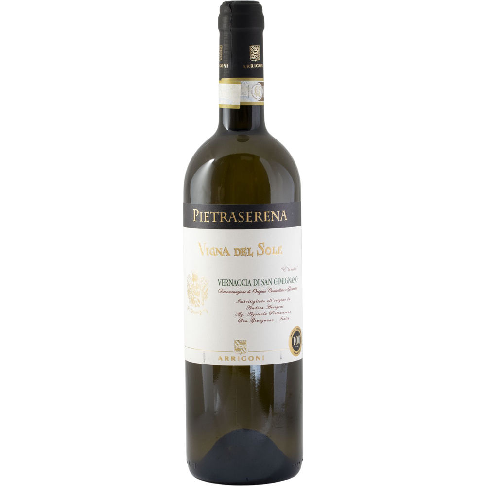 Pietraserena Arrigoni Vigna del Sole Vernaccia di San Gimignano Docg Cru Vino Bianco Bt. Cl.75