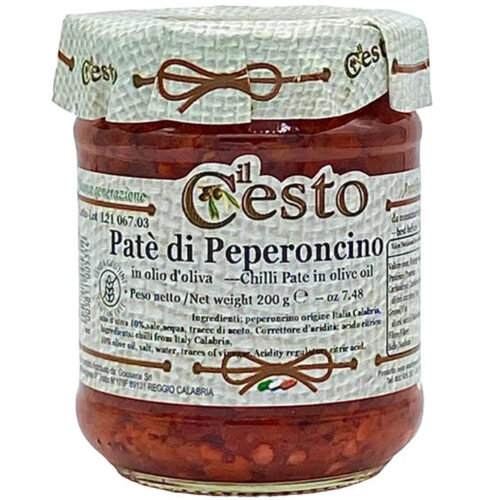 Pate' Di Peperoncino in Olio D'Oliva Il Cesto Gr.200 Netti
