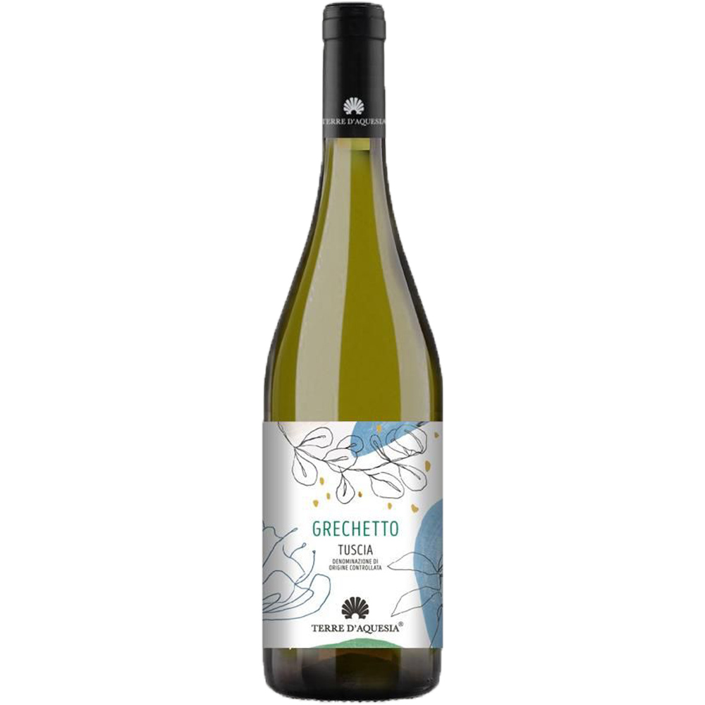 Vino Bianco T. D Aquesia Grechetto Doc Tuscia Bt. Cl.75 - NH