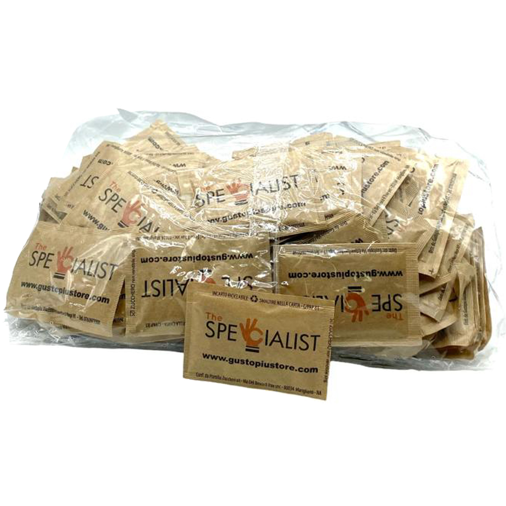 Dolcificante Zucchero di Canna The Specialist bustina 4 gr. sacchetto 100 pz.