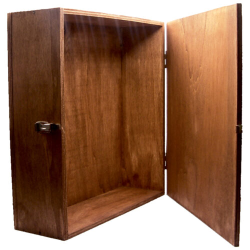 Cassa In Legno Portabottiglie 4 Posti Mis l.38 h.40 p.13