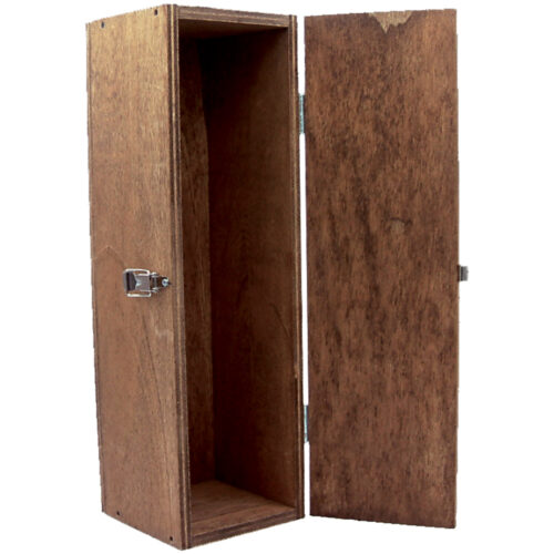 Cassa In Legno Portabottiglie 1 Posto Mis l.12 h.40 p.13
