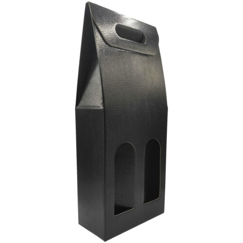 Scatola Portabottiglie 2 Posti (Nero/Marrone/Bordeaux) Scotton L.18xP.9xh.42