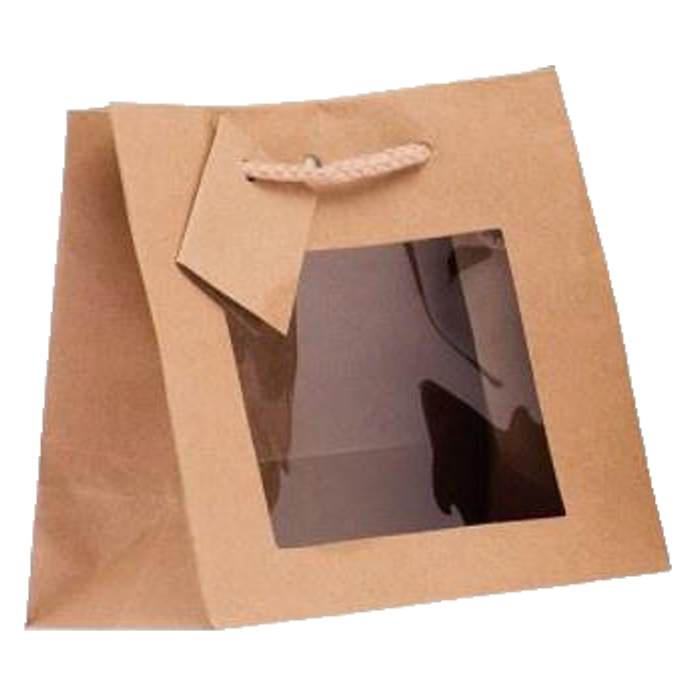 Busta Avana carta Kraft Lusso con Finestra Piccola (16+8x14)