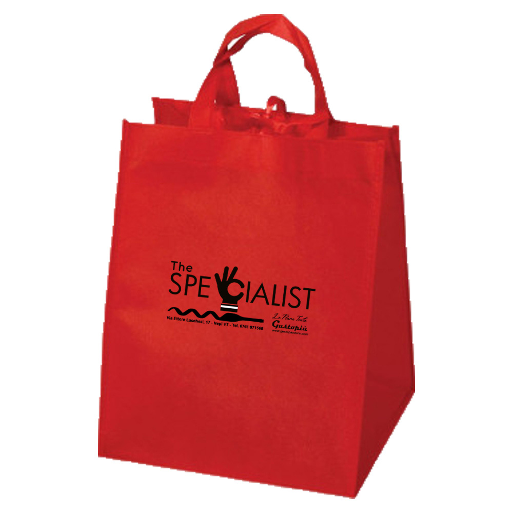 Shopper in Tnt Rossa Portapanettone (25+25x33H)