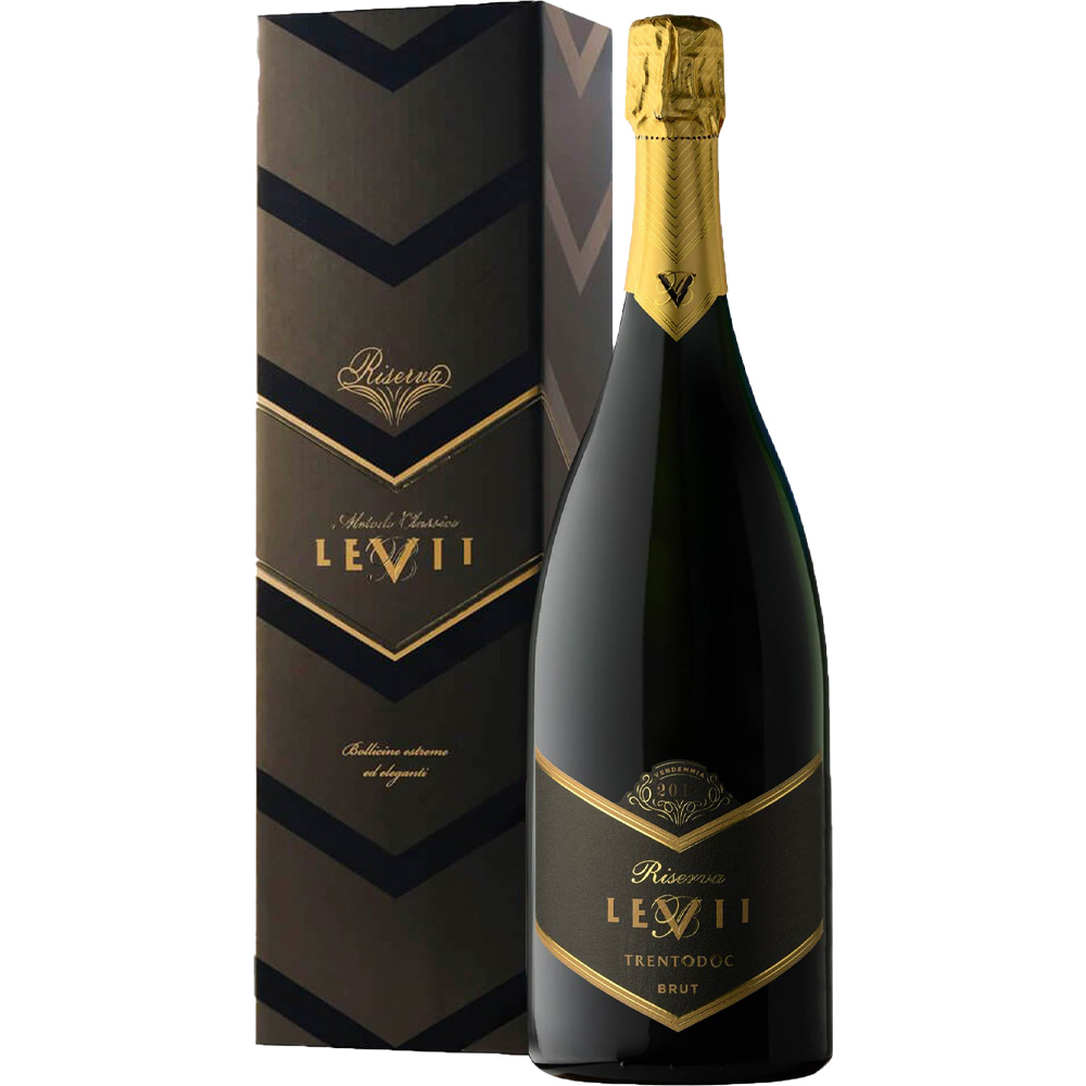 Levii Metodo Classico Trento Doc Riserva Brut Vino Spumante Bianco Magnum Bt. Lt.1,5 Astuccio Cartone