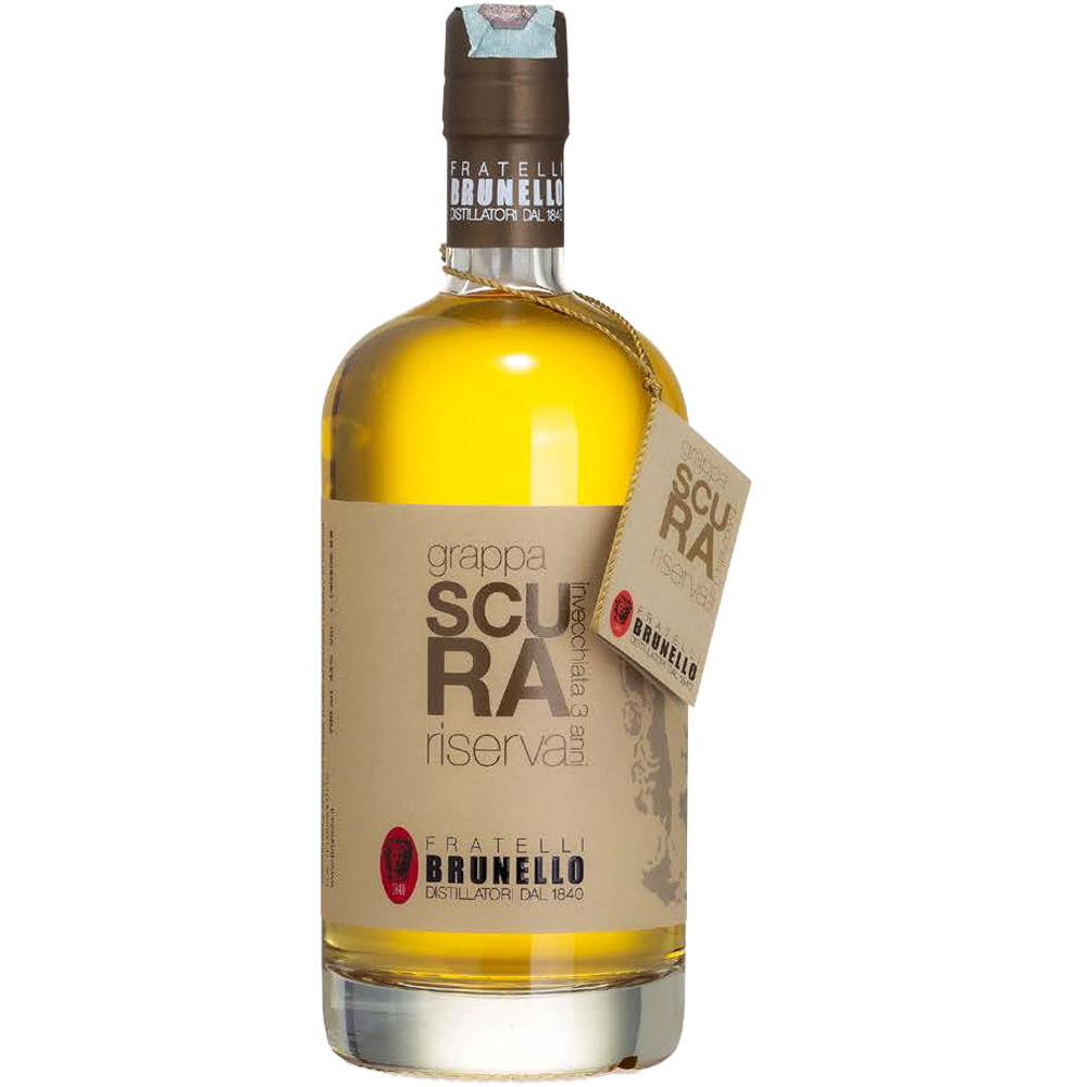 F.lli Brunello La Scura 3 anni Grappa Riserva Invecchiata Blend Bt. Cl.70