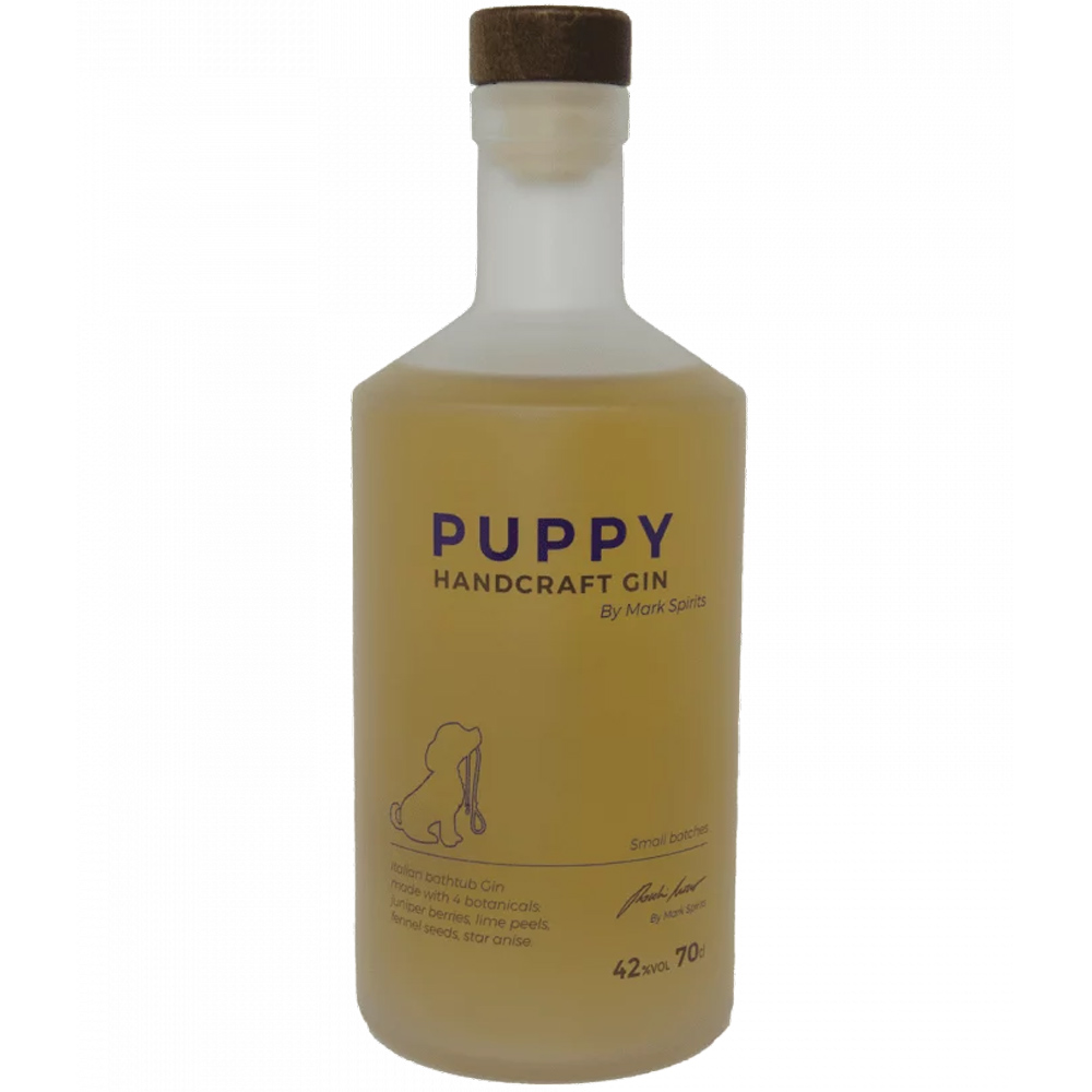 F.lli Brunello Puppy Gin Mark Spirits Non Filtrato Bathtub 4 Botaniche Bt. Cl.70