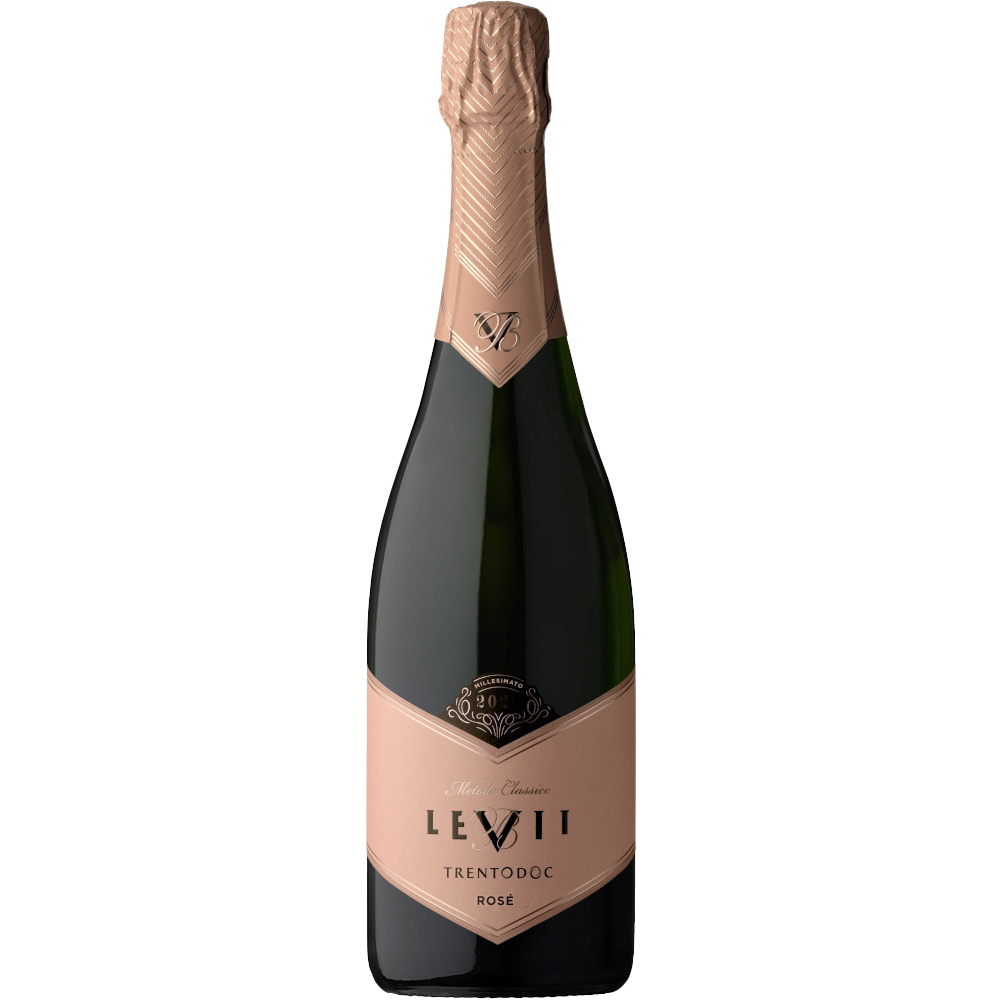 Levii Metodo Classico Trento Doc Millesimato Extra Brut Vino Spumante Rosato Blend Bt. Cl.75