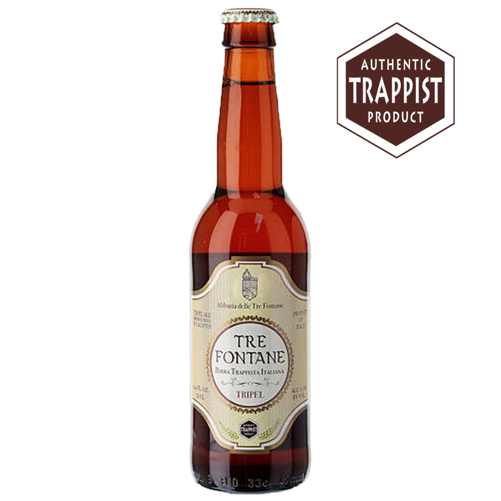 Tre Fontane Tripel Abbey Birra Trappista Ambrata Alta Fermentazione Bt. Cl.33