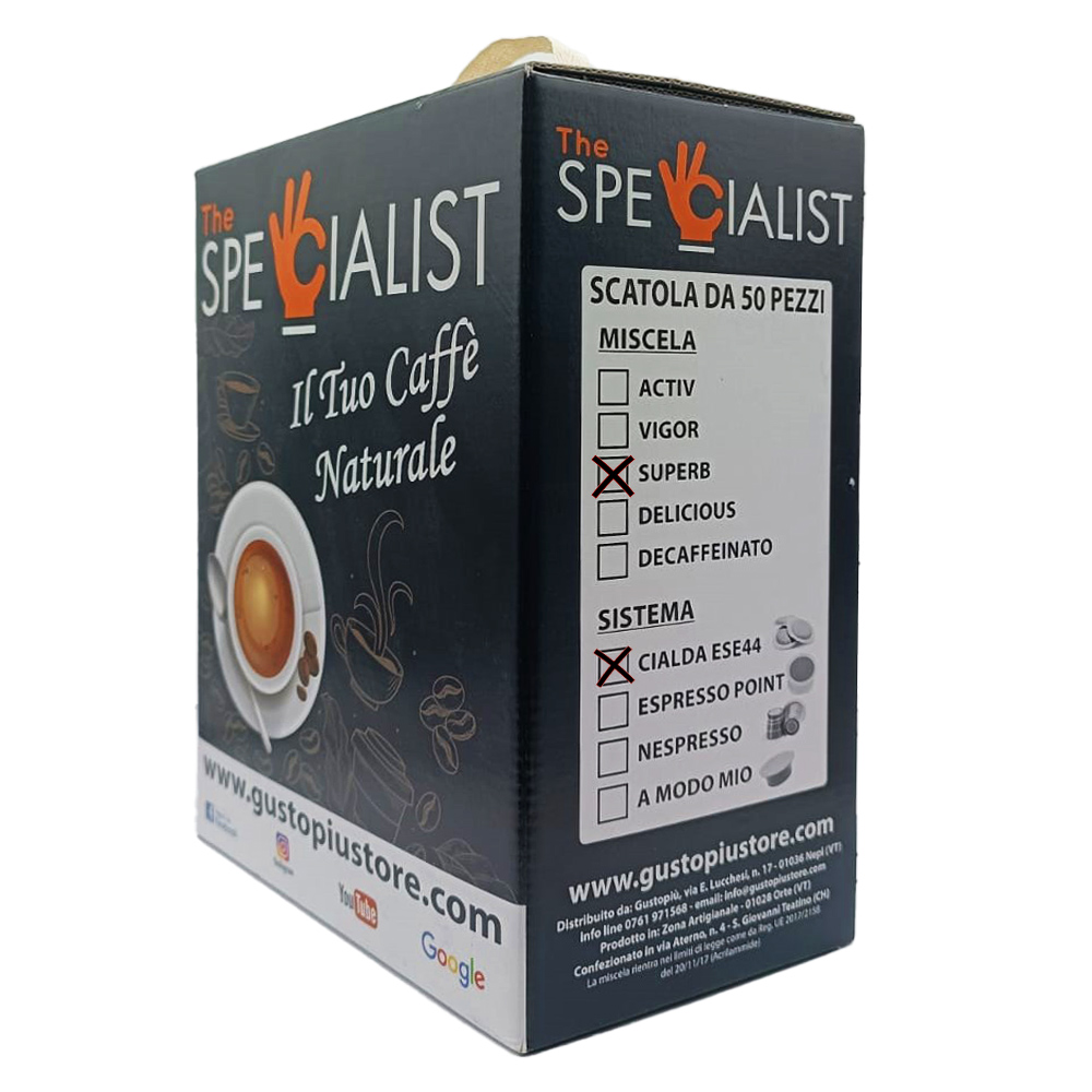 Scatola di Caffè Superb in Cialda Ese 44 The Specialist