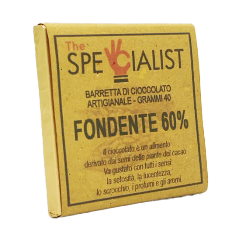 Tavoletta 60% Fondente Gr.40 Cioccolato The Specialist