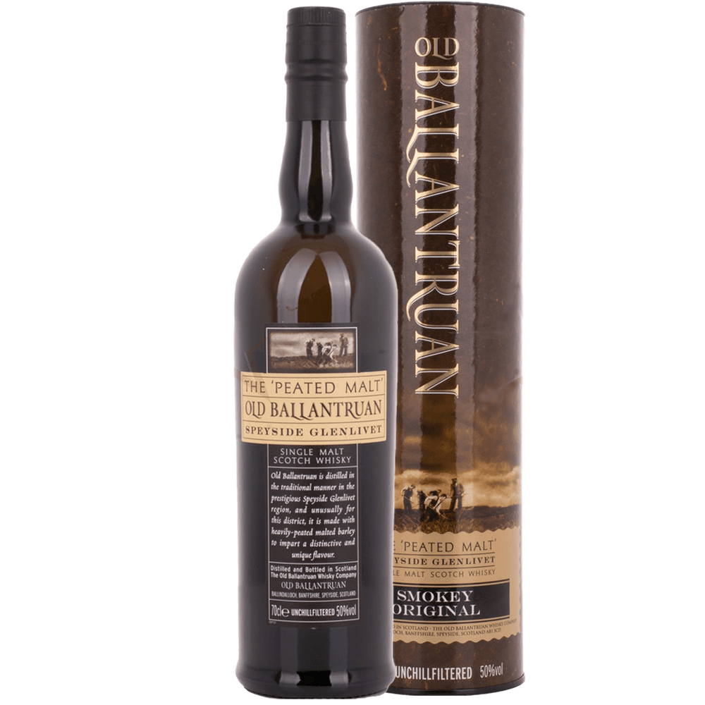 Old Ballantruan Unchillfiltered Glenlivet Torbato Single Malt Scotch Whisky Speyside Bt. Cl.70
