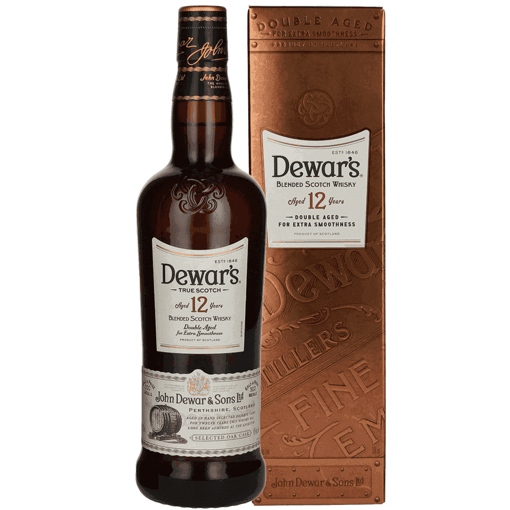 Whisky Scotch Highlands Dewar's 12 Years Old Blended Double Aged Bt. Cl.70