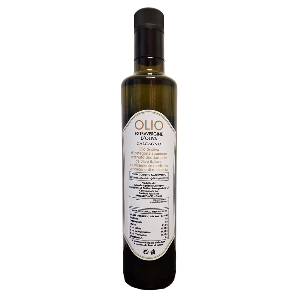 Calcagno Olio Evo Italiano (Sicilia) Bt. Antirabocco Cl.50 - immagine 2