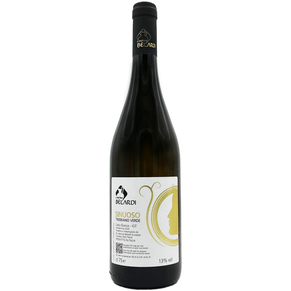 Belardi Sinuoso Trebbiano Verde Igt Lazio Vino Bianco Bt. Cl.75