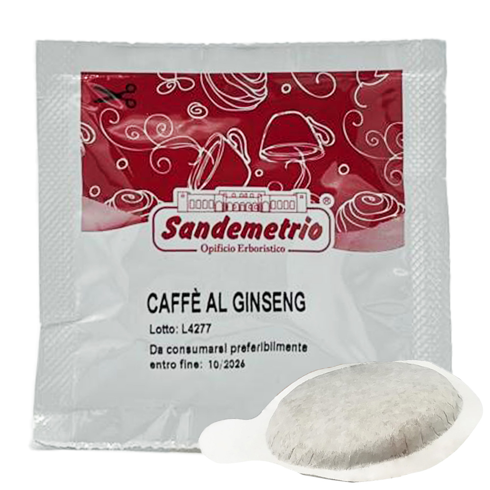 Sandemetrio Cialda Ese44 Caffe al Ginseng Senza Zucchero Pz.1