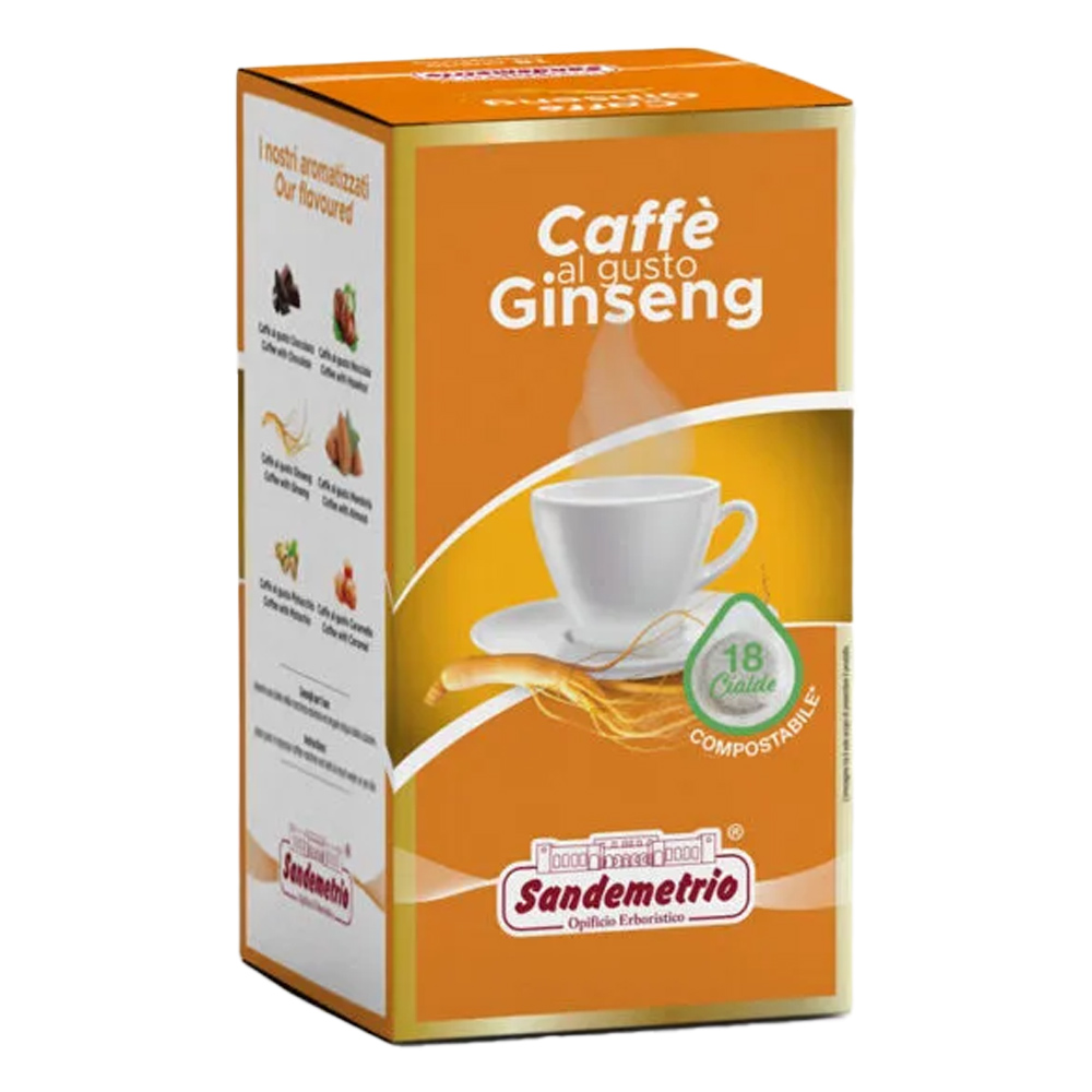 Sandemetrio Cialda Ese44 Caffe al Ginseng Senza Zucchero Pz.1 - immagine 2