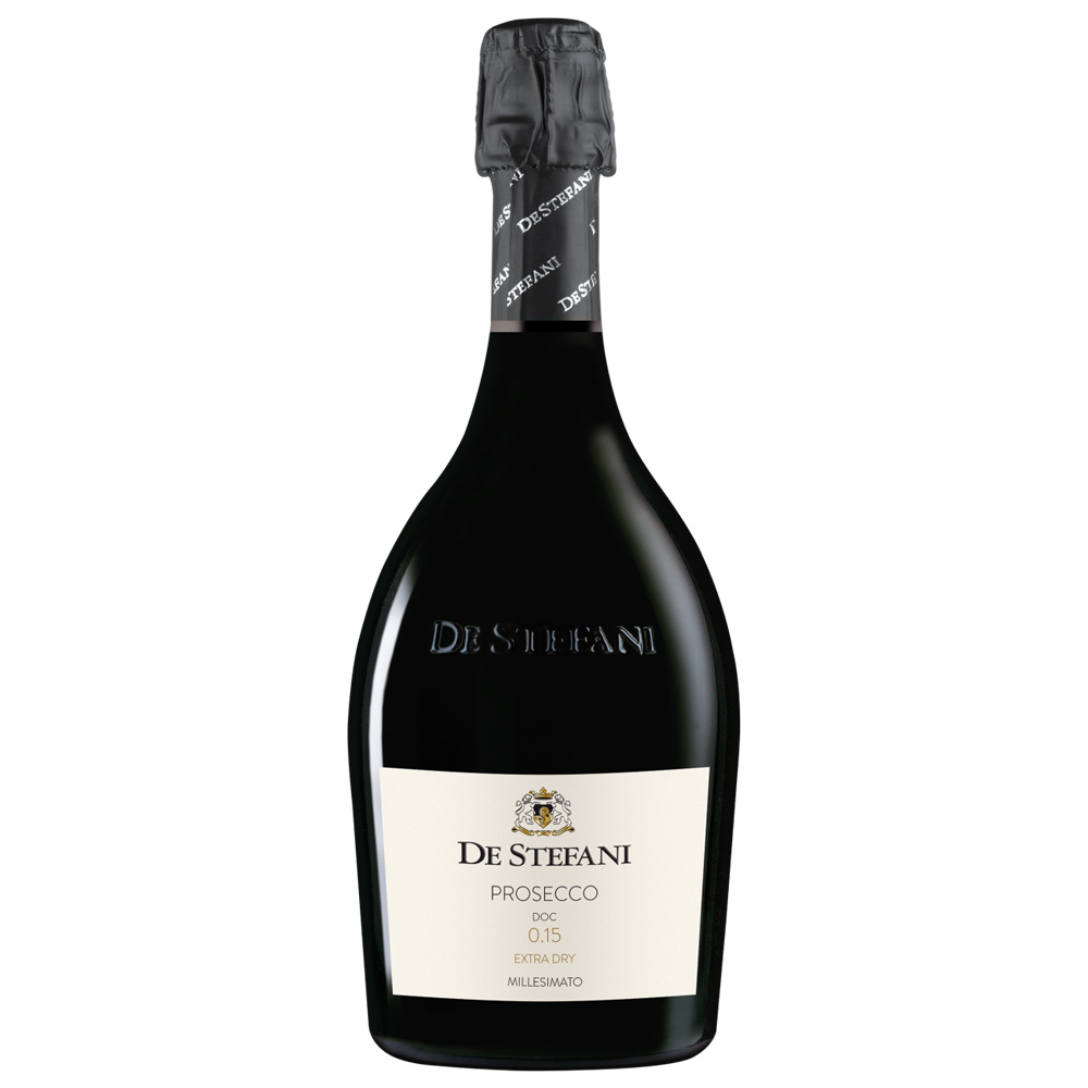 De Stefani Prosecco Doc 0.15 Extra Dry Millesimato Vino Spumante Bianco Bt. Cl.75