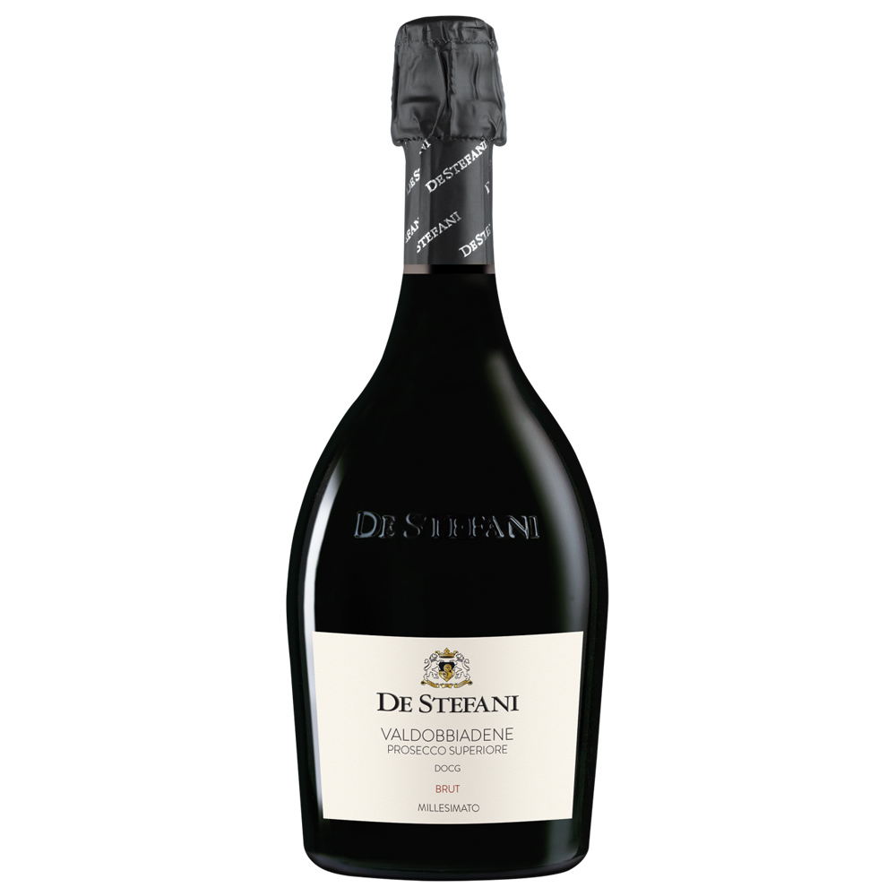 De Stefani Valdobbiadene Prosecco Superiore Docg Brut Millesimato Vino Spumante Bianco Bt. Cl.75