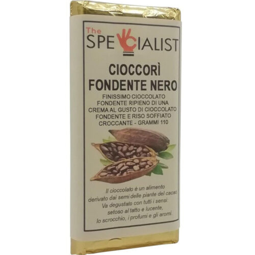 Tavoletta Cioccolato Cioccori Fondente Nero The Specialist Gr.110