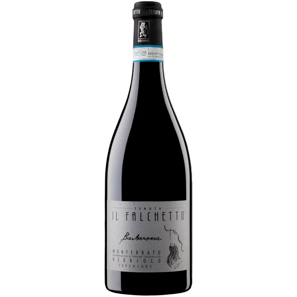 Il Falchetto Barbarossa Monferrato Doc Nebbiolo Superiore Vino Rosso Maturato in Legno Bt. Cl.75