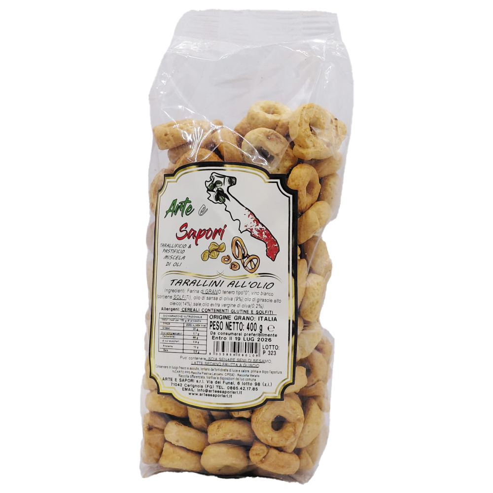 A&S Tarallini all Olio Salati Tradizionali Gr.400