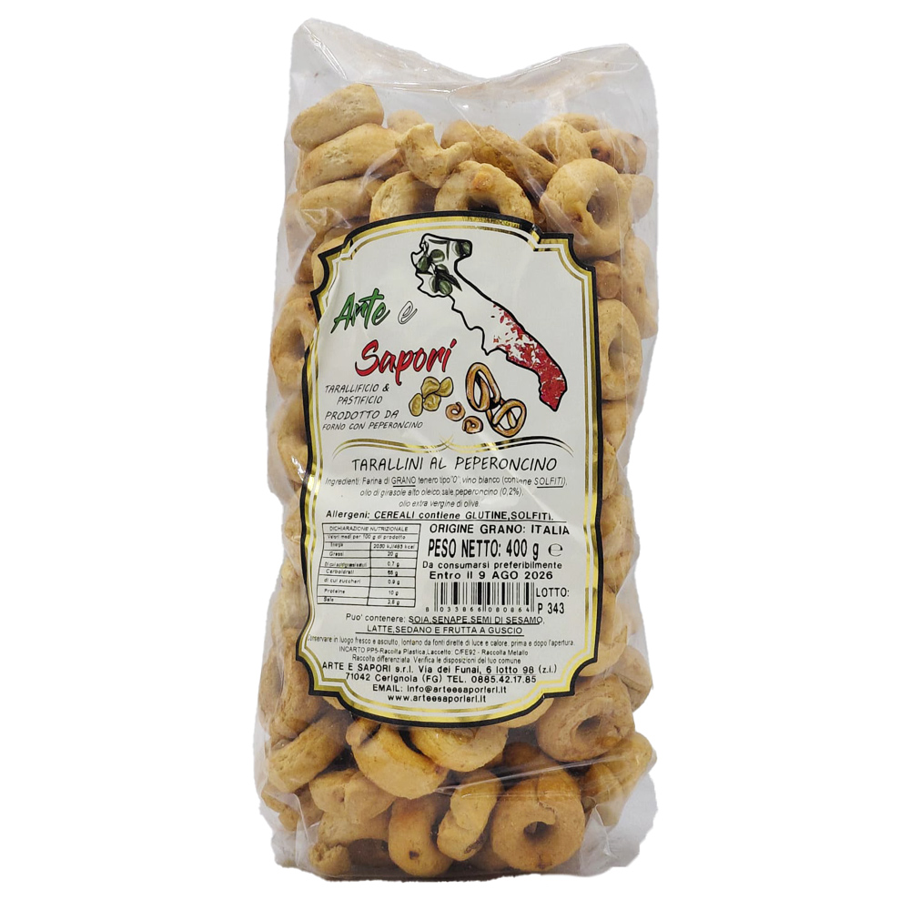 A&S Tarallini al Peperoncino Salati Gr.400