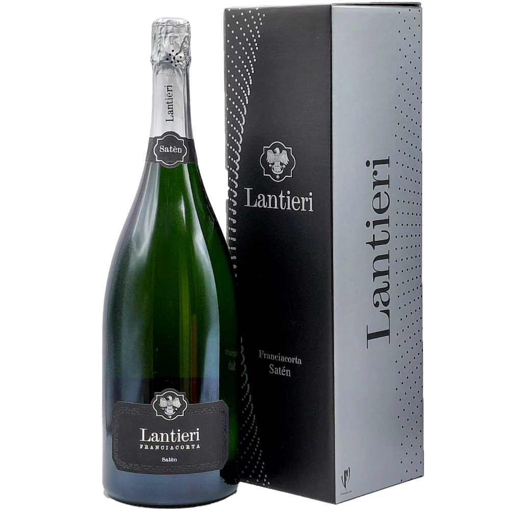 Lantieri Saten Magnum Franciacorta Docg Vino Spumante Bianco Metodo Classico Bt. Lt.1,5 con Astuccio in Cartone