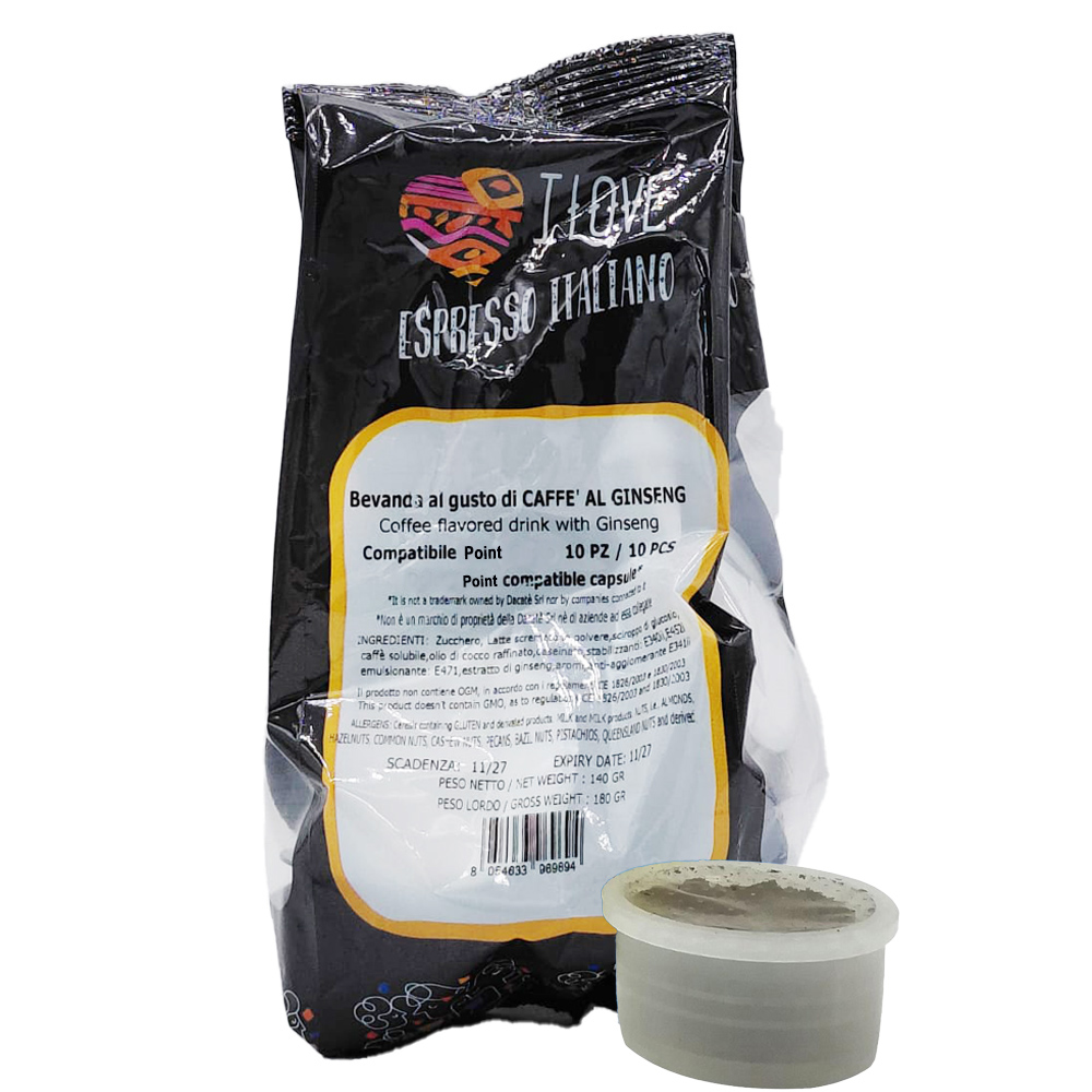 Espresso Point Ginseng+Caffè Solubile in Capsula The Specialist Daca. Bs. pc.10