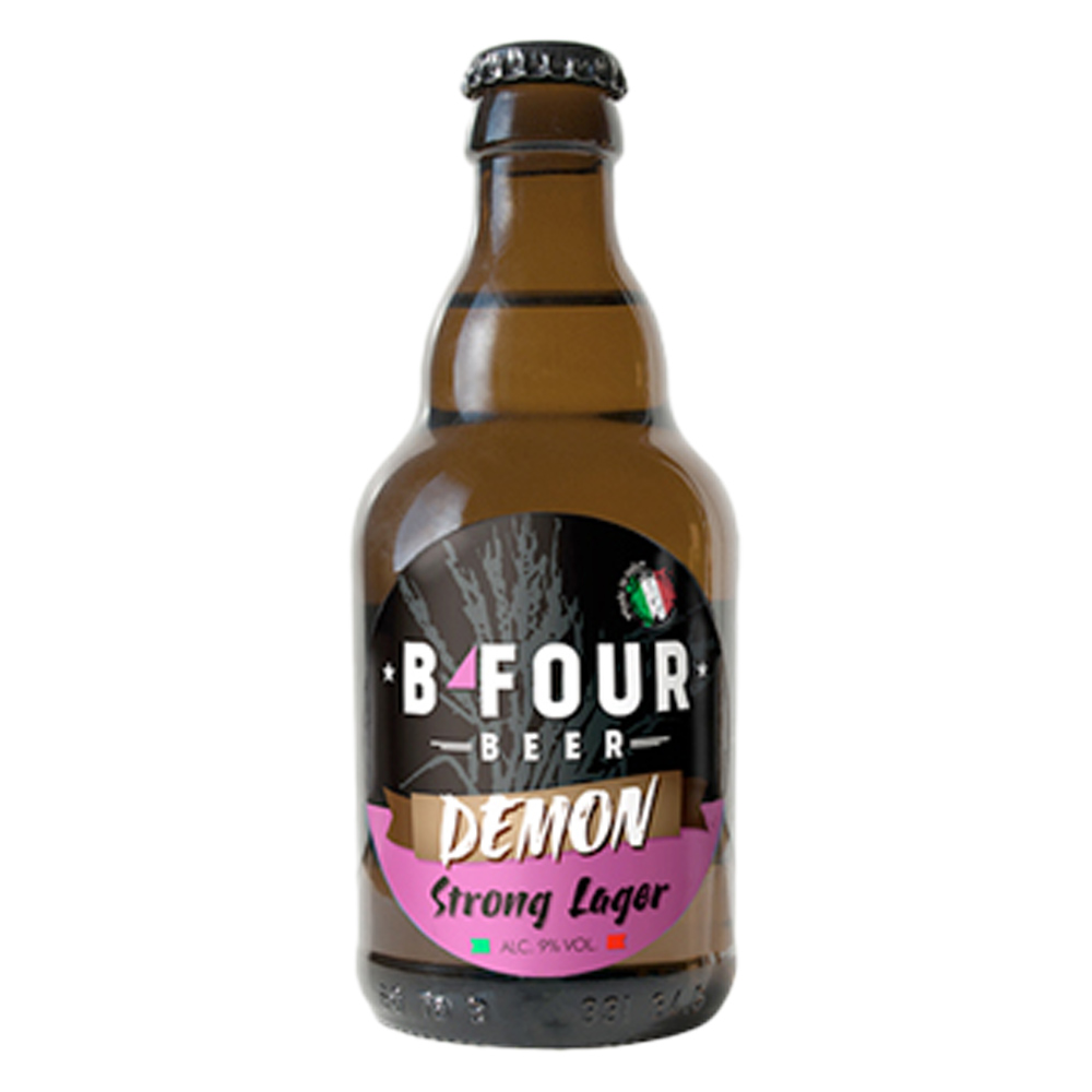 B Four Demon Strong Lager Birra Artigianale Chiara Bassa Fermentazione Bt. Cl.33